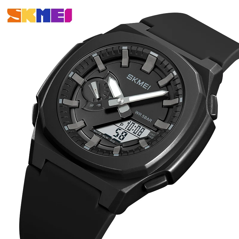 SKMEI orologio digitale impermeabile moda Sport orologi da uomo conto alla rovescia luce diurna risparmio tempo cronografo orologio da polso