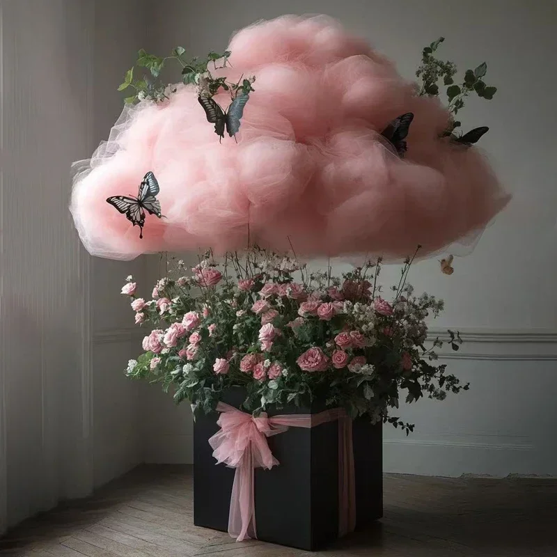 

Облако водопад цветочный ландшафтный дизайн украшение дома элитная атмосфера