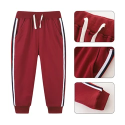 Baby Casual Pant Sweatpants Boys Running Jogger Sports Trousers Fashion Solid Color Children's Pants Workout Long Pants For 2-7Y