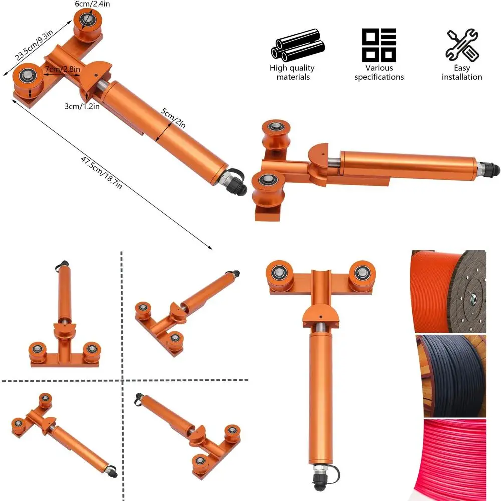 

Инструмент для гибки проводов и труб, гидравлический станок для гибки кабеля с сумкой, 0-180 ° Регулируемый угловой соединитель для трубок с храповым механизмом, 1/4–7/8 дюйма