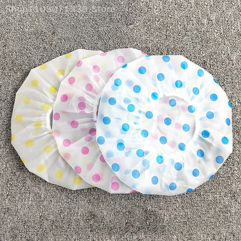 Bashroom Shower Waterproof Cap Thicken Elastic Bath Hat Bathing Cap For Women Hair Salon Bashroom Supplies