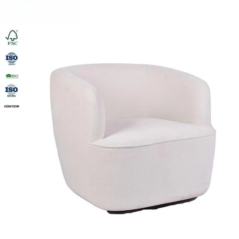 for  Cald 360 swivel chair soft fabric leisure armchair coffee table decoration  home hotel living room bedroom