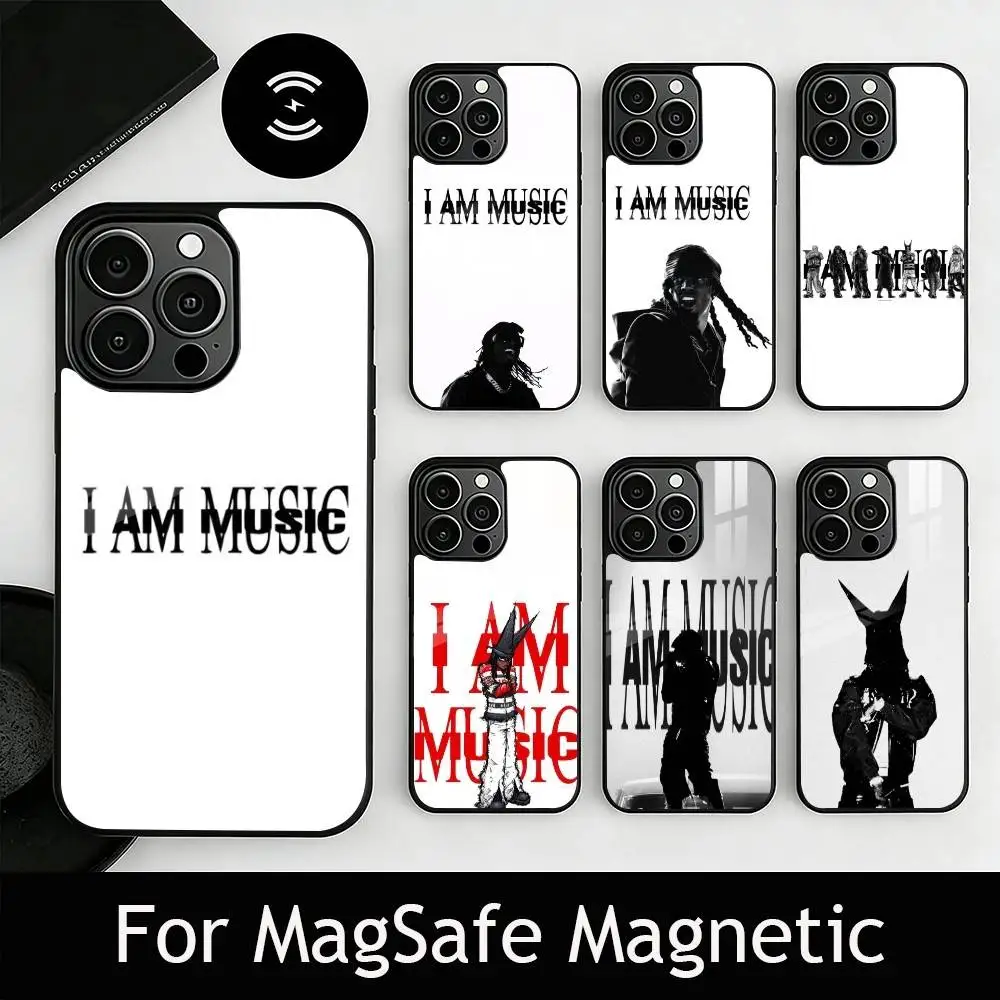 

I-I AM MUSIC P-Playboi C-Carti Phone Case For iPhone17,16,15,14,13,12,11 Plus,Pro Magnetic For Magsafe Wireless Charging