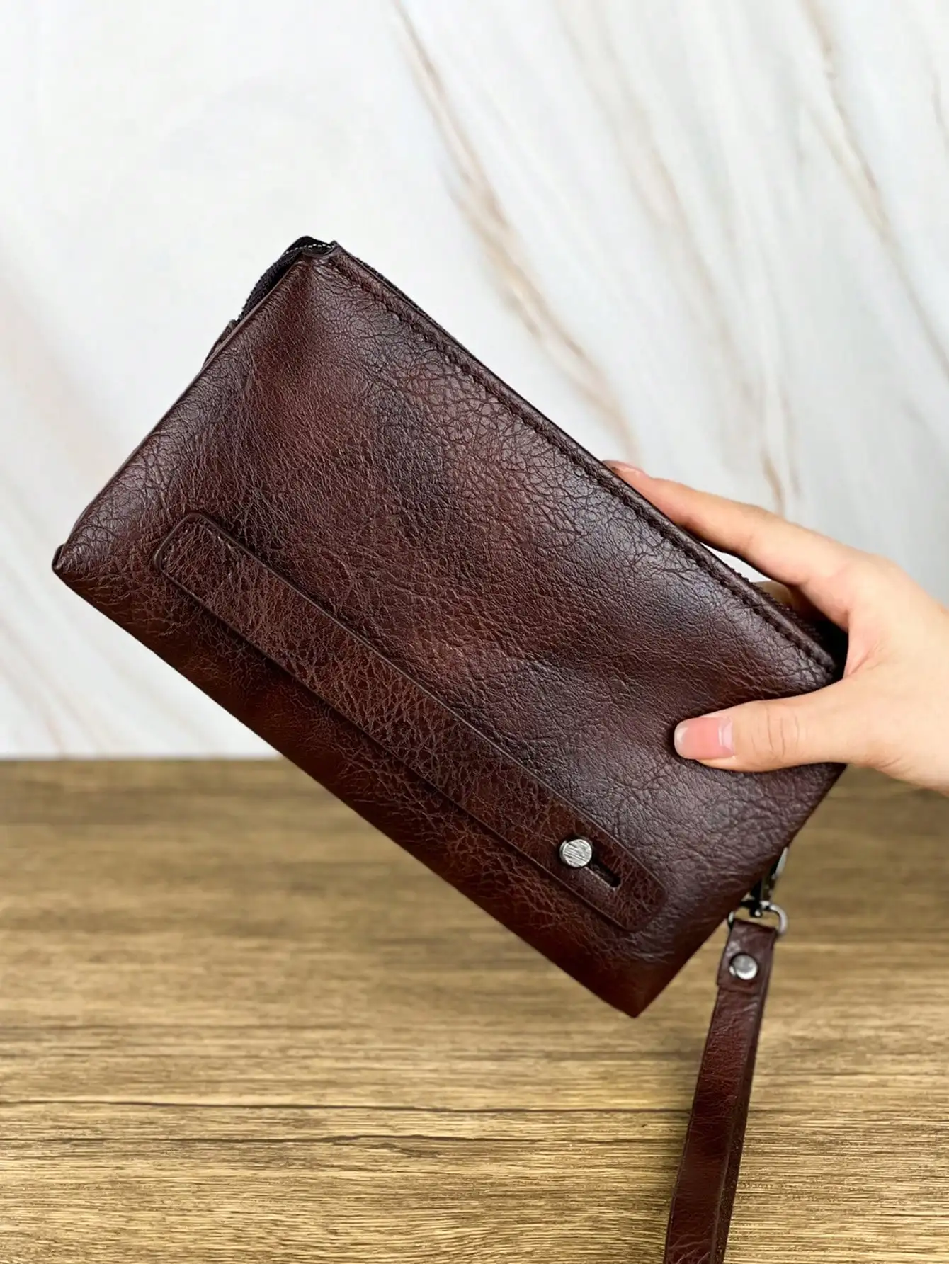 

Мужской повседневный винтажный клатч для поездок на работу — стильная деловая портативная многофункциональная дорожная сумка большой вместимости и чехол для телефона