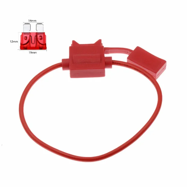 ATC Medium Insert Wasserdichter Sicherungshalter für PKW LKW 32V 18/16/14/12AWG Standard-Sicherungseinsatz 5A 7,5A 10A 15A 20A 30A