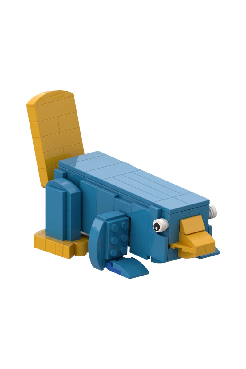 

Gobricks MOC Финеас и Ферб Кирпичи Модель Анимация Perry the Platypus Строительные блоки Blue Platypus Сборочные игрушки Подарки для детей