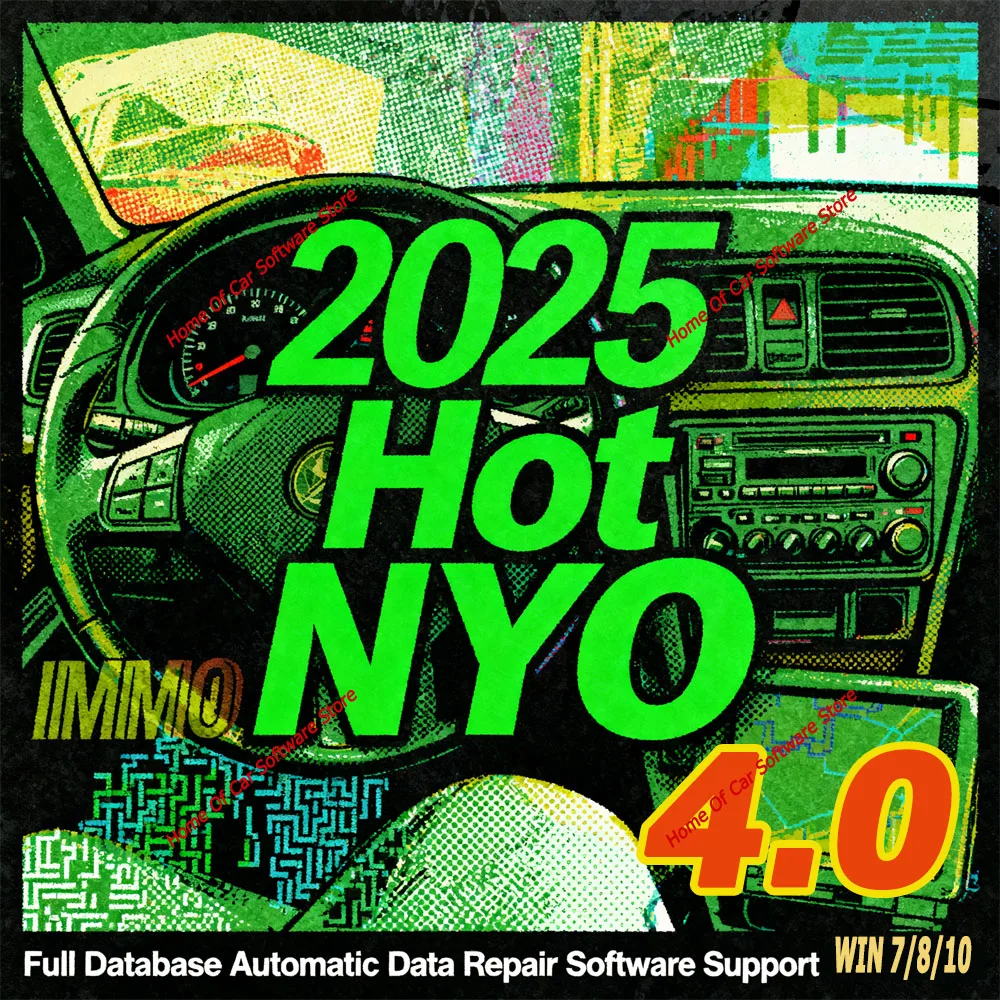 

2025 Горячие подушки безопасности NYO 4 с полной базой данных + приборная панель + автомобильное радио + IMMO + навигация, поддержка программного обеспечения для автоматического ремонта данных Win7/8/10