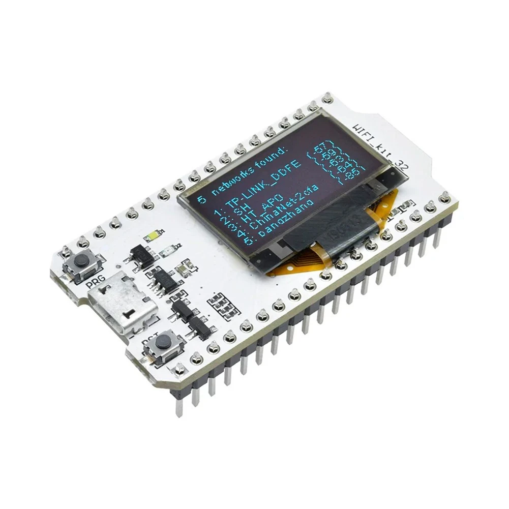 

ABZW ESP32 Wi-Fi CP2012 32-битный микроконтроллер макетная плата с 0,96-дюймовым OLED-дисплеем модуль WIFI Pin DIY электронный комплект
