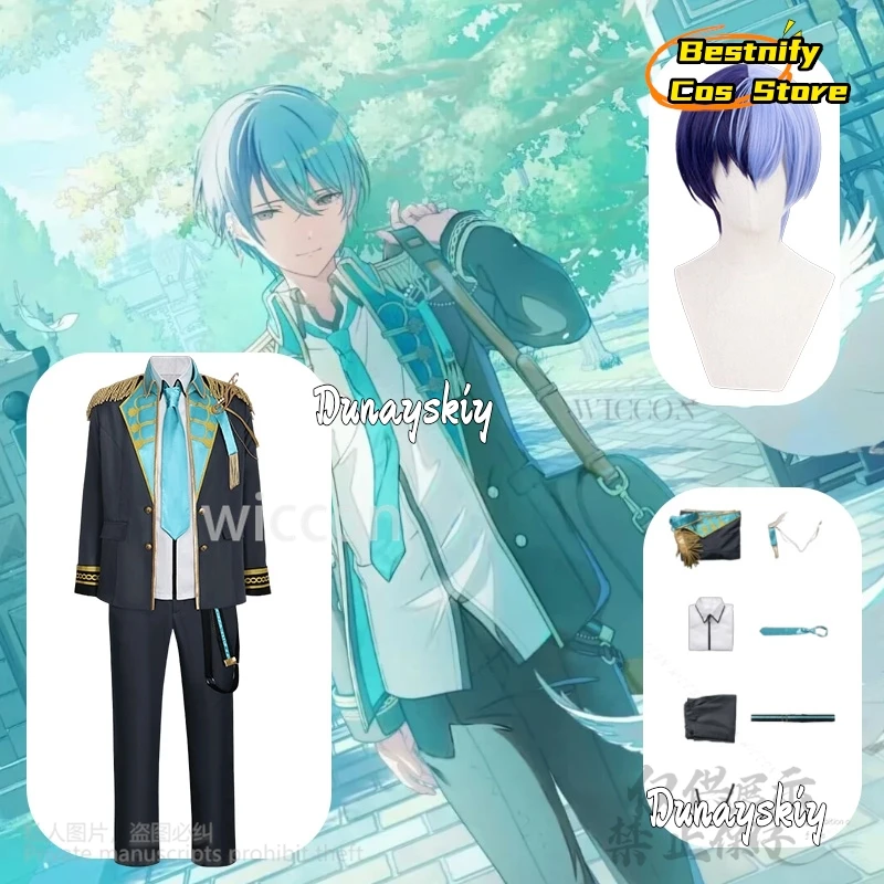 

Aoyagi Toya Anime Game Project Sekai VBS Cosplay World Link2 Costume Knights Y2K Coat Pants Punk Idol Uniform Wigs Customized