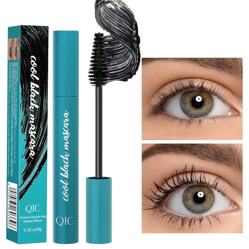 New Black Mascara Lengthens Eyelashes Waterproof Long-lasting Silk Fiber Mascara Lash Extension Cosmetics Makeup