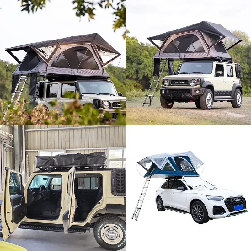 Soft Shell Roof Tent JWL-010S Waterproof Lightweight 4 Season Camping Tent for 2 People Suitable for SUV with Aluminum Ladder