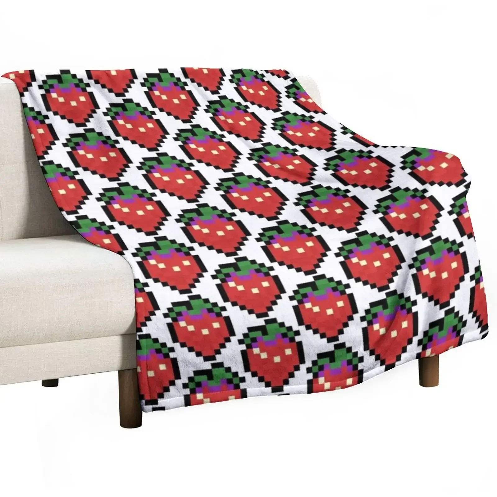 Celeste - Strawberry Sprite Throw Blanket For Decorative Sofa for babies Blankets