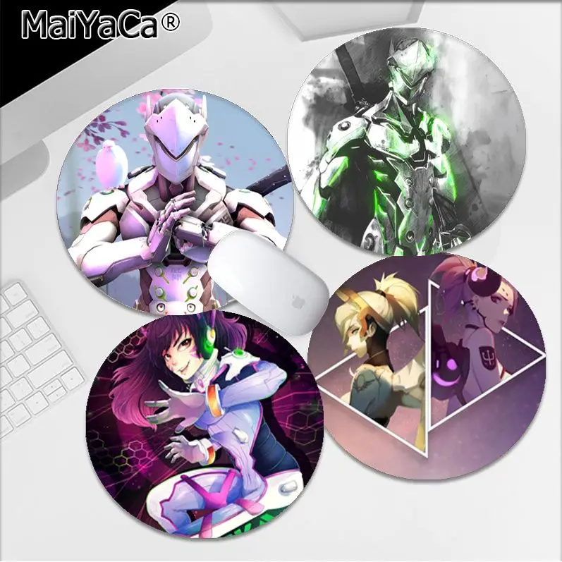 

Overwatch Anti-Slip Round Thickened Mouse Pad Oversized Gaming Keyboard Table Mat Desk Set Accessories Desktop Mat