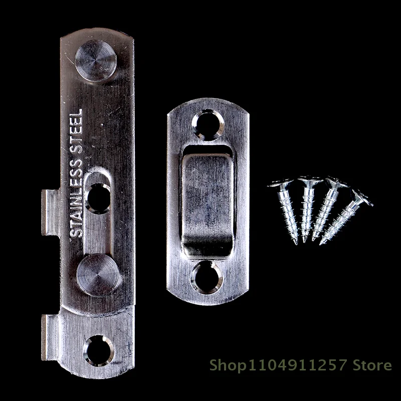 

1 Pc Door Bolt(with Screws) Guard Latch Bolt Sliding Window Door Lock Handle Stainless Steel Safety Chain