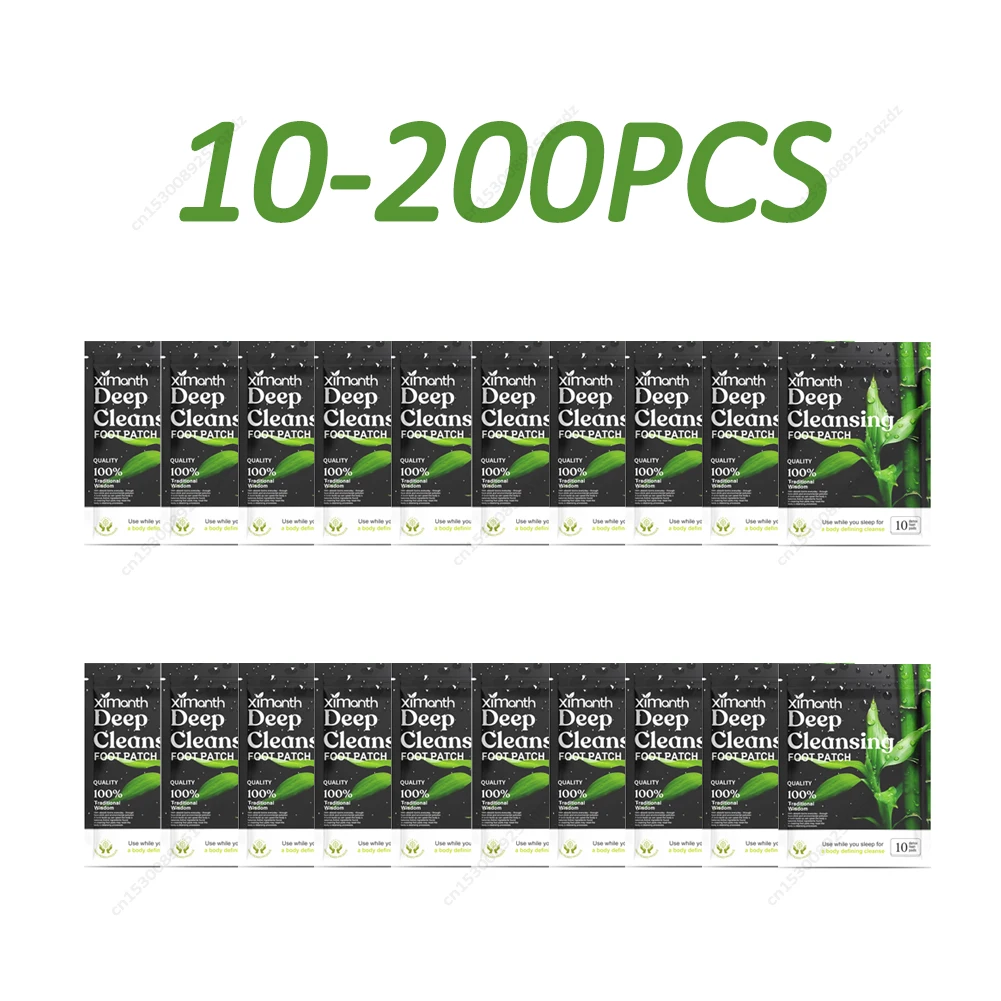 Parches de desintoxicación para pies, pegatina de desintoxicación para sueño profundo, alivio del estrés, limpieza de pies, almohadilla Natural para el cuidado del cuerpo, 10-200 unidades por lote