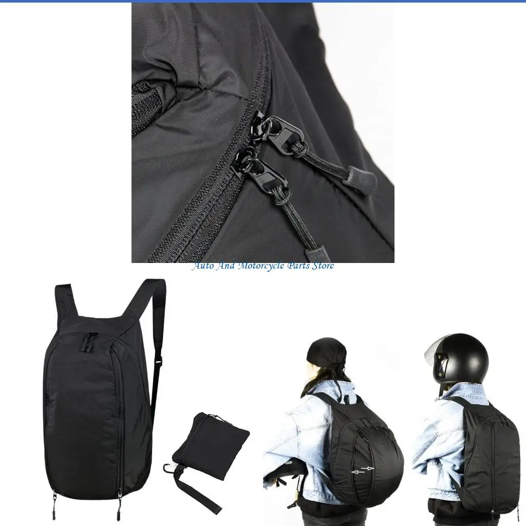 

P9FD Motorcycle Helmets Backpack Large Capacity Waterproof Lightweight Storage Bag for Sport Gym Training Basketball Football