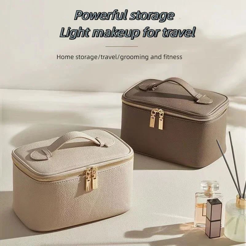 Makeup Bag 2024 New Women's Portable Instagram Handheld Travel Small Cosmetics Toiletries Storage Bag