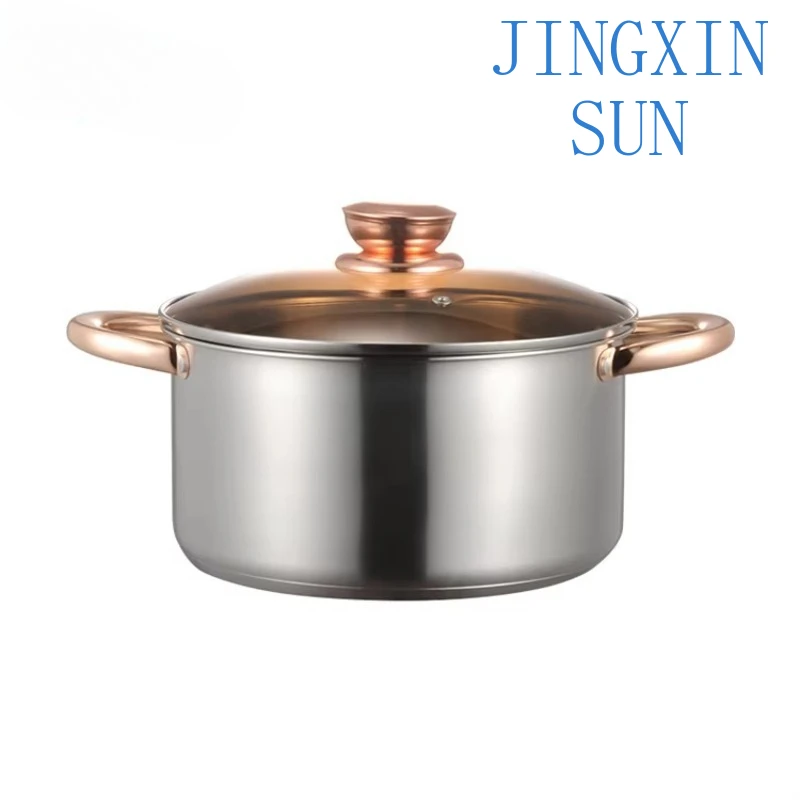 12-Piece Stainless Steel Cooking Set Kitchenware Gas Stove Pots and Pans Household Cookware