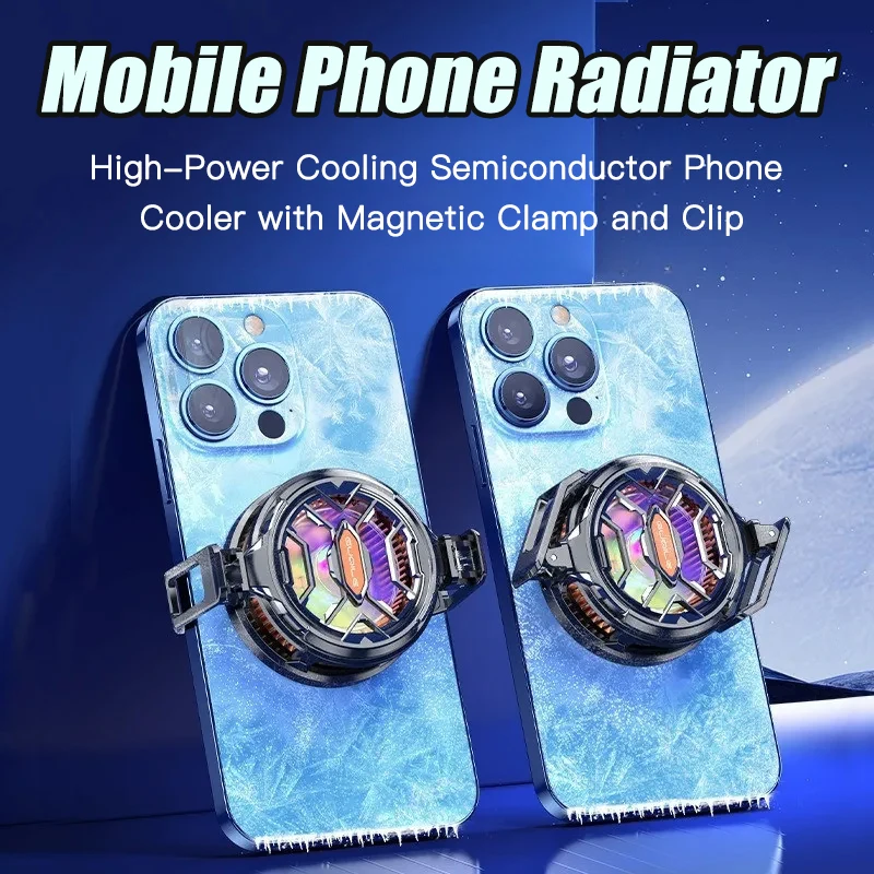 FS03 High Power 15W Strong Cooling Semiconductor Mobile Phone Cooler with Magnetic Clamp and Rotating Clamp
