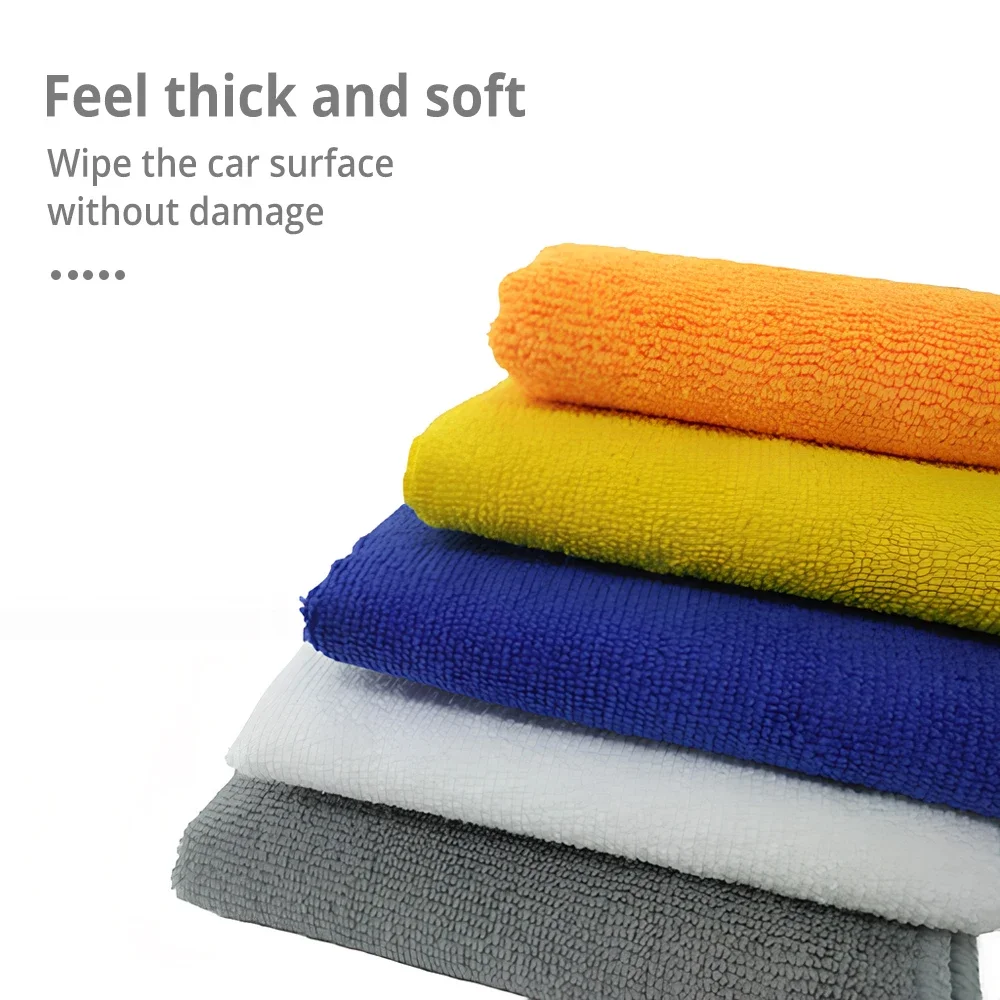 Double-sided Mesh Towel Ultra Fine Fiber Thickened Cotton Dishwashing Cloth Kitchen Scouring Wash Desk Wipe Cars Cleaning Tool