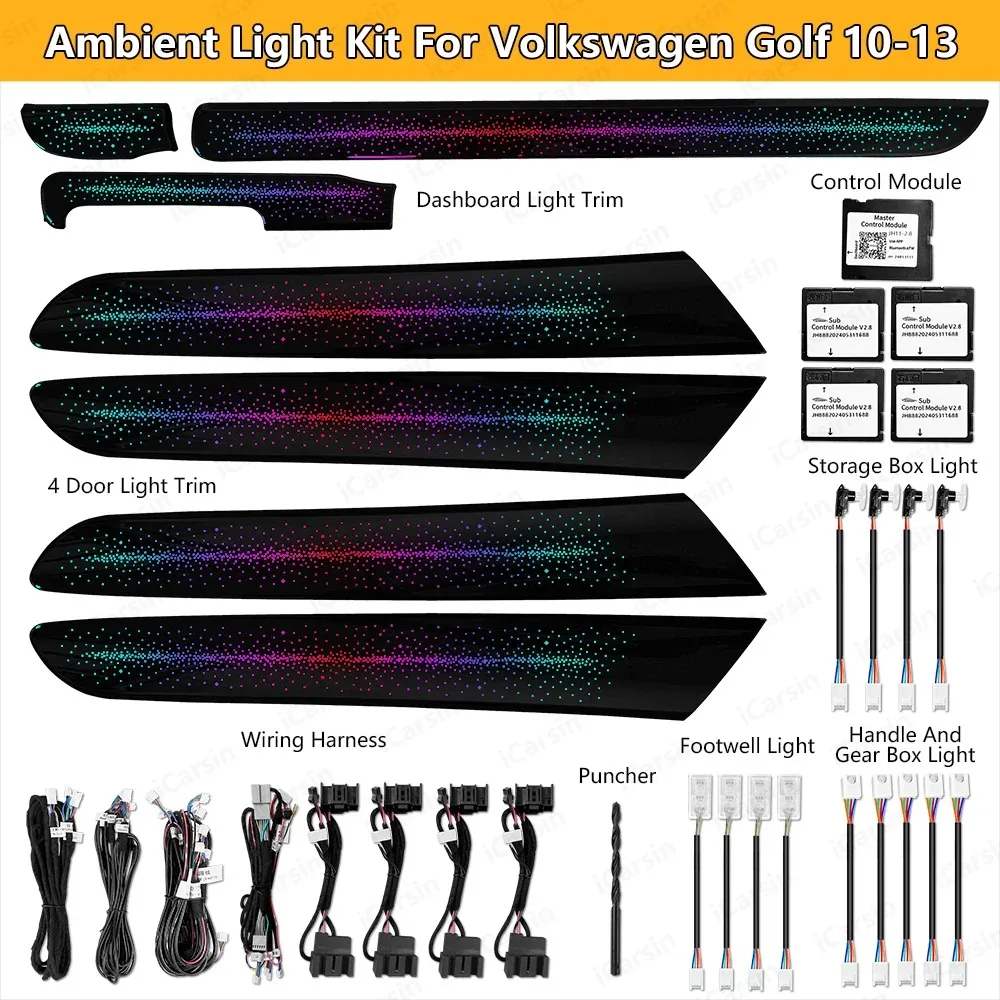 

Golf 6 Starry Ambient Light for Volkswagen Golf Mk6 2008-2013 Interior LED Lighting Upgrade Accessories