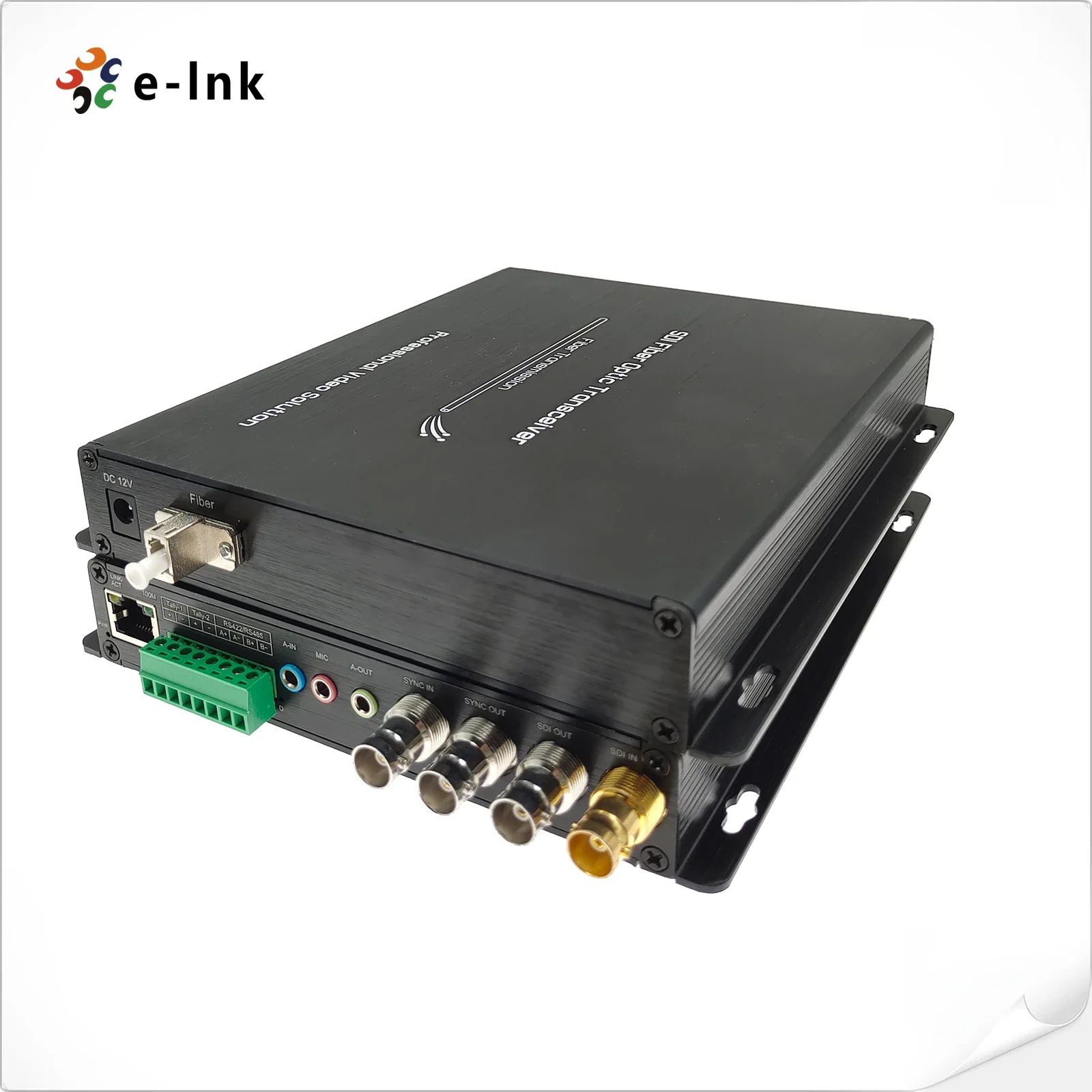 3G-SDI Fiber Optic Extender with Audio Ethernet Tally Sync and Data Over Single Fiber up to 80km for Live Broadcast