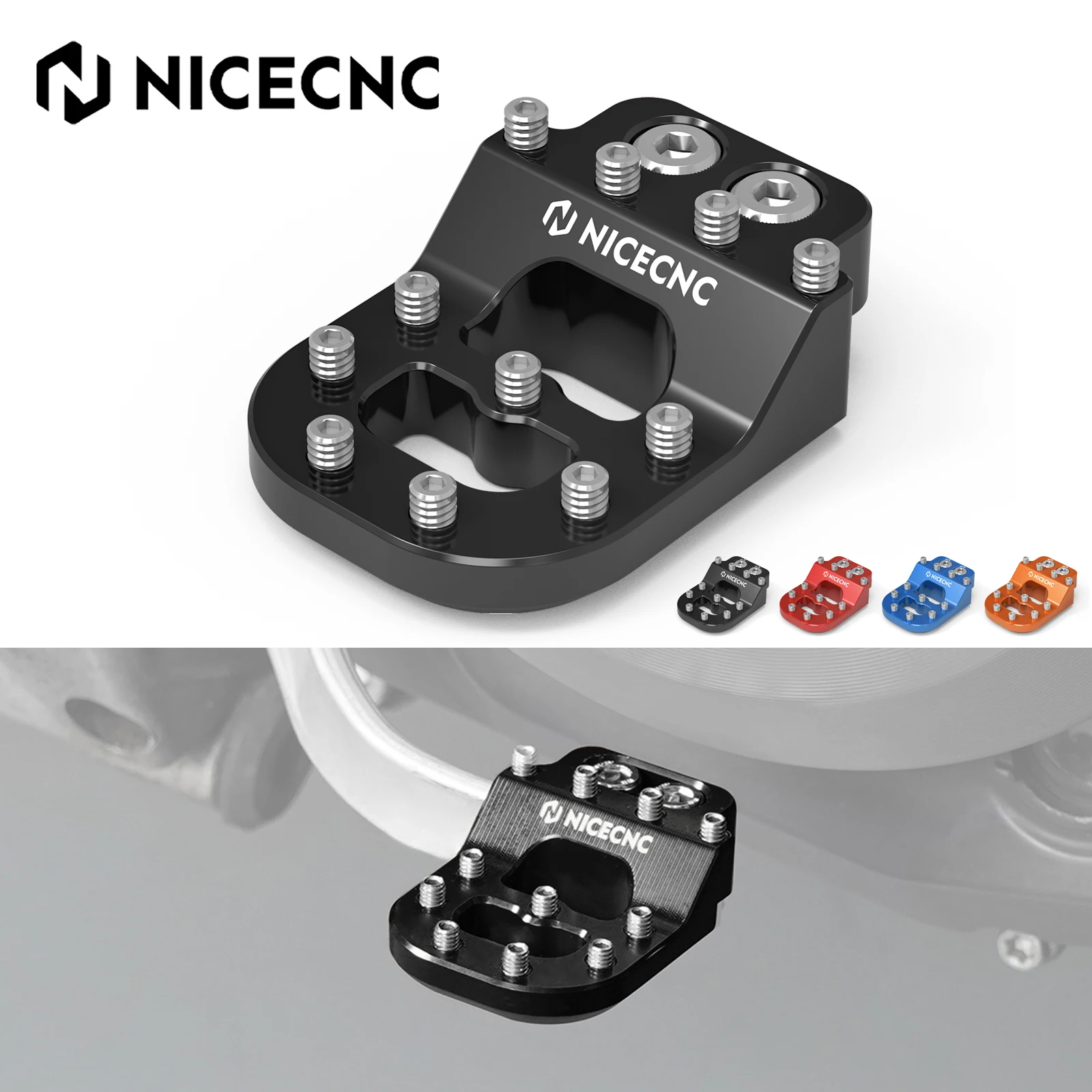 

Stepped Brake Pedal Step Tip Plate For KTM 690 Enduro R SMC R 790 890 Adventure R Husqvarna 701 Enduro 701 Supermoto 2016-2024