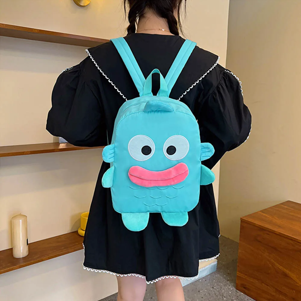 

Cute Nylon Clown Fish Backpack Storage Large Capacity Doll Backpack Plush Backpacks