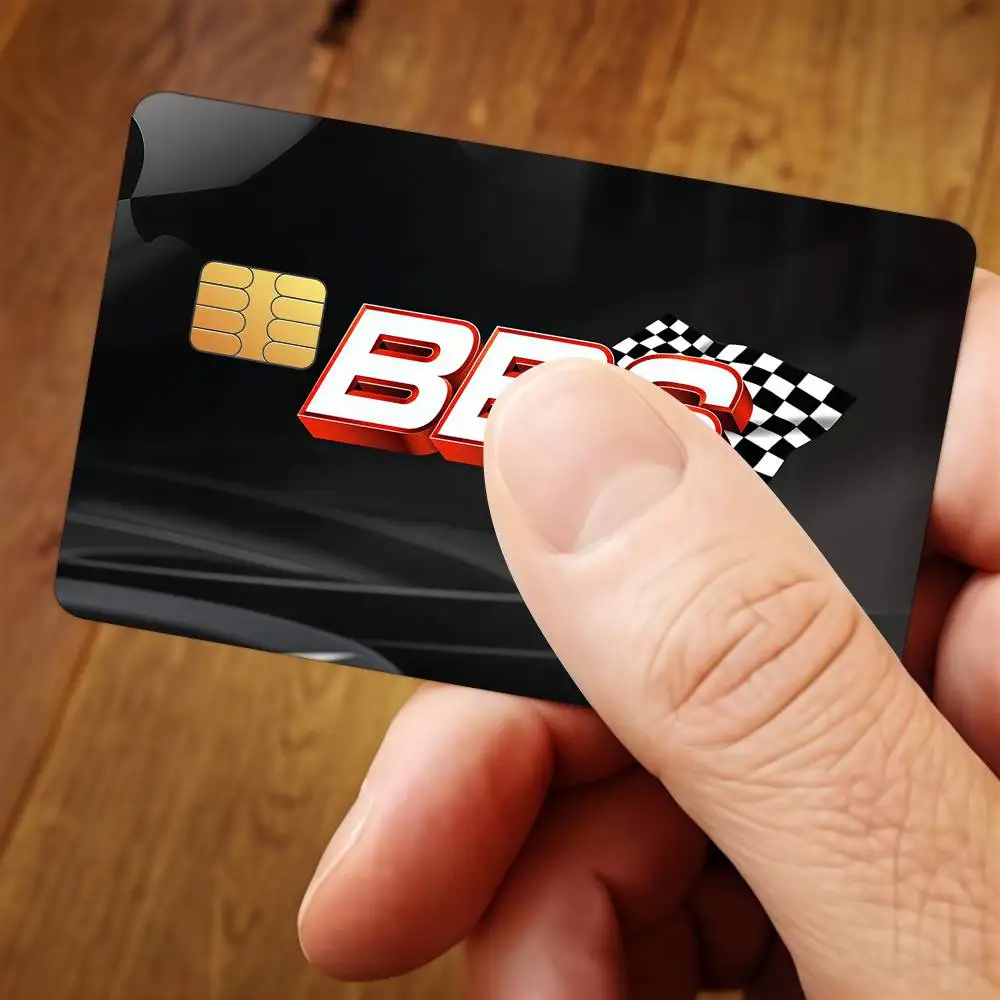 Cool B-BBS-S Credit Card Stickers For Bank Card Bus Metro Cards Waterproof Anti-Scratch Gift 4PCS