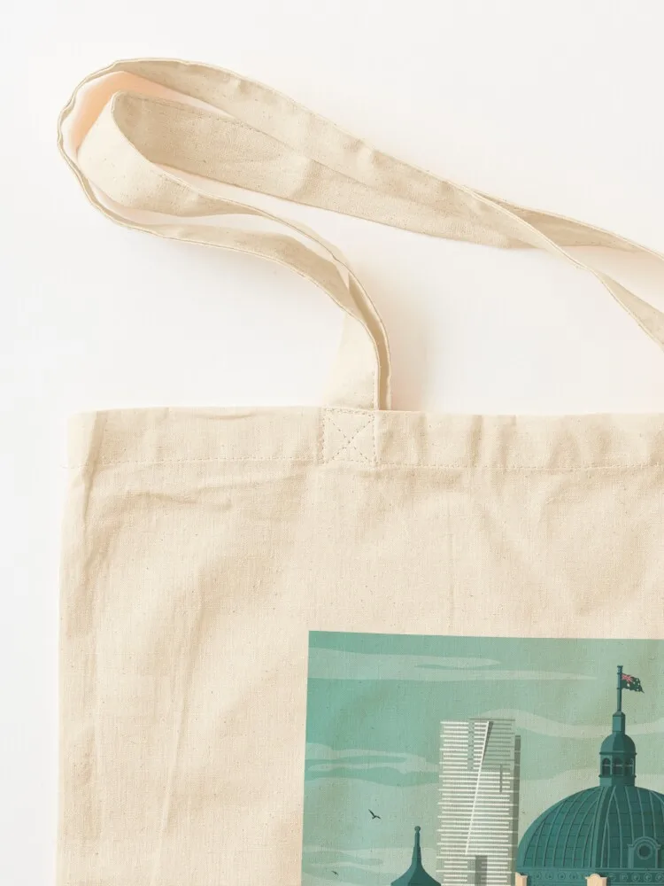 Melbourne Victoria - Flinders Street Station Tote Bag Tas belanja wanita tas jinjing berbahan kanvas