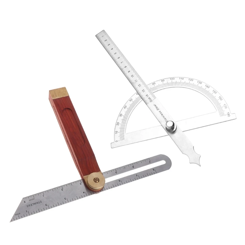 

Sourcing Map Angles Protractors 180 Degree Stainless Steel Finders Gauges Adjustable Rulers Measuring Tool For Woodworking