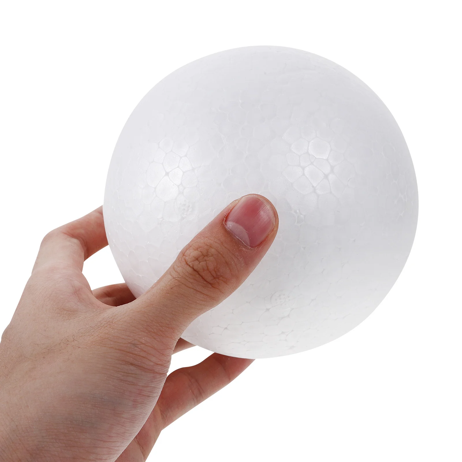 

6pcs Foam Smooth White Polystyrene Craft Spheres For Kids Painting Diy Art Projects Holiday Decorations School Supplies Craft