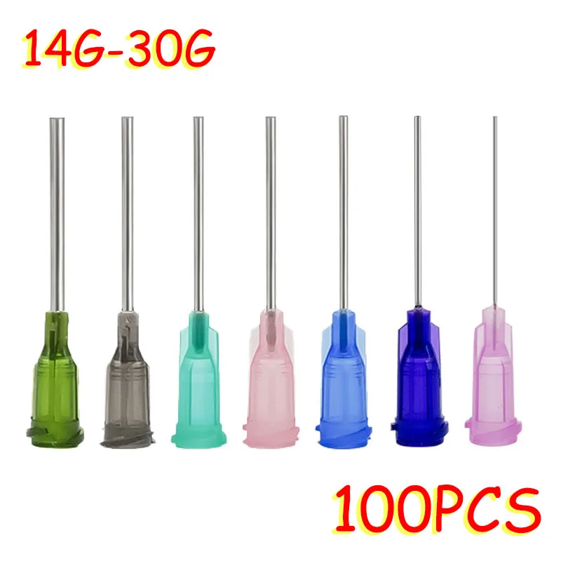 

25mm, 1 inch Plastic Accurate Stainless Steel Blunt Tip For Industrial Use, Glue Dispensing Needles, 100pcs