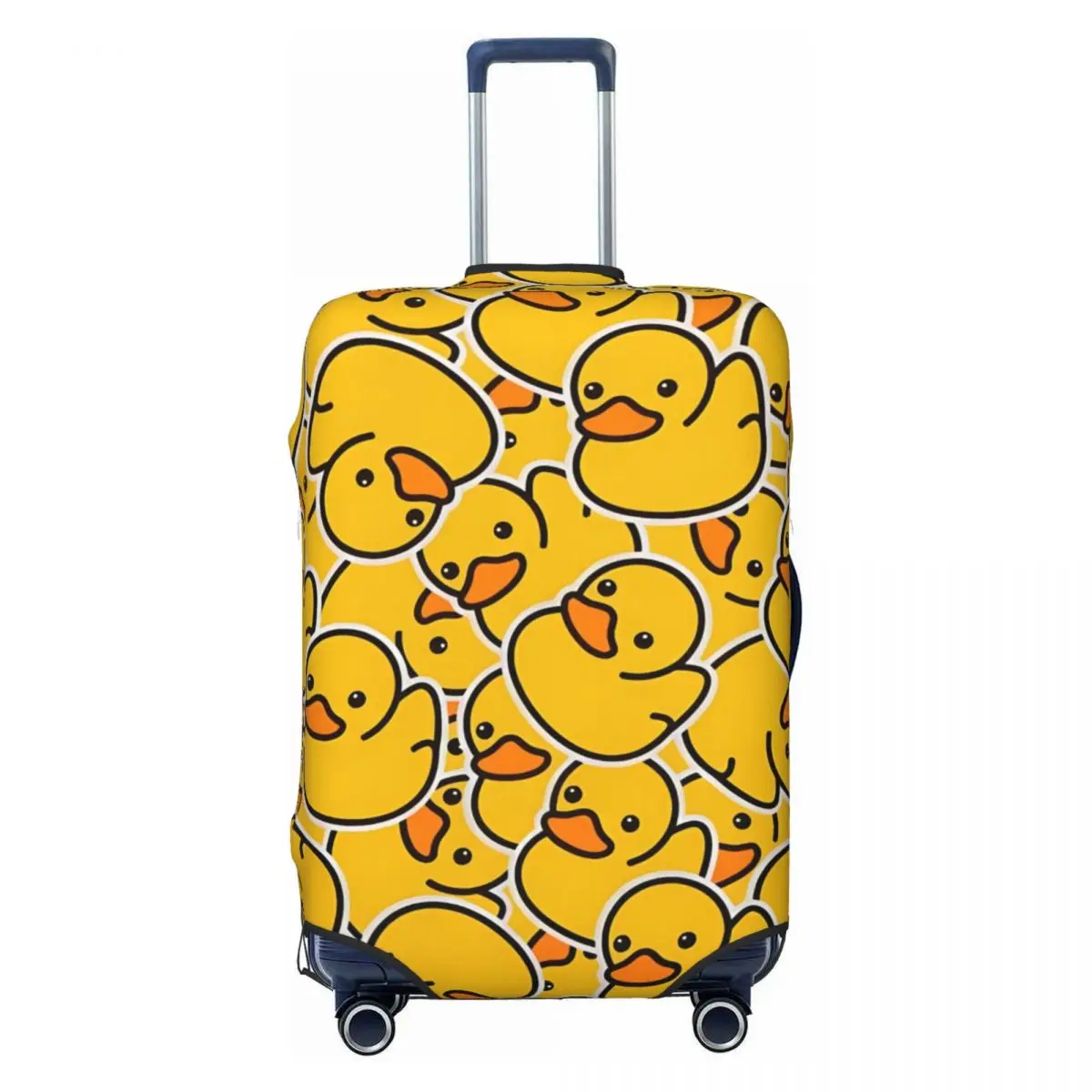 Little Duck Cartoon Suitcase Cover Vacation Animal Funny Practical Luggage Supplies Cruise Trip Protector Christmas