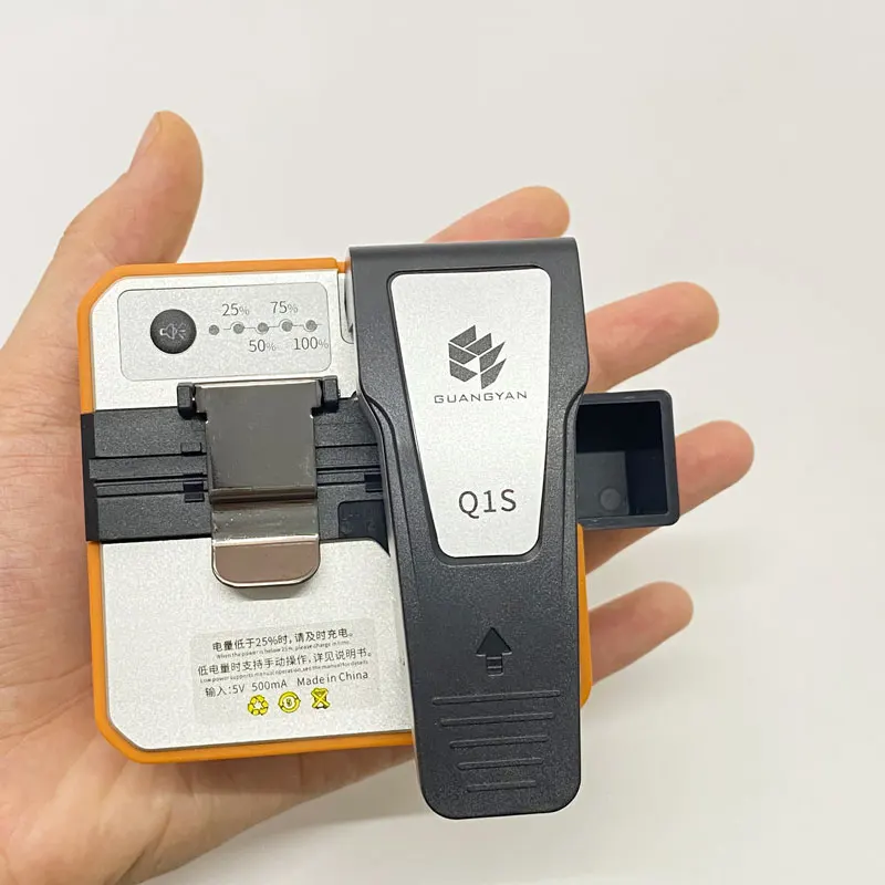 

High Quality Q1S fiber cleaver Fully Automatic Electric Rechargeable Optic Cable Ftth High Cutter Optical Fiber Cleaver