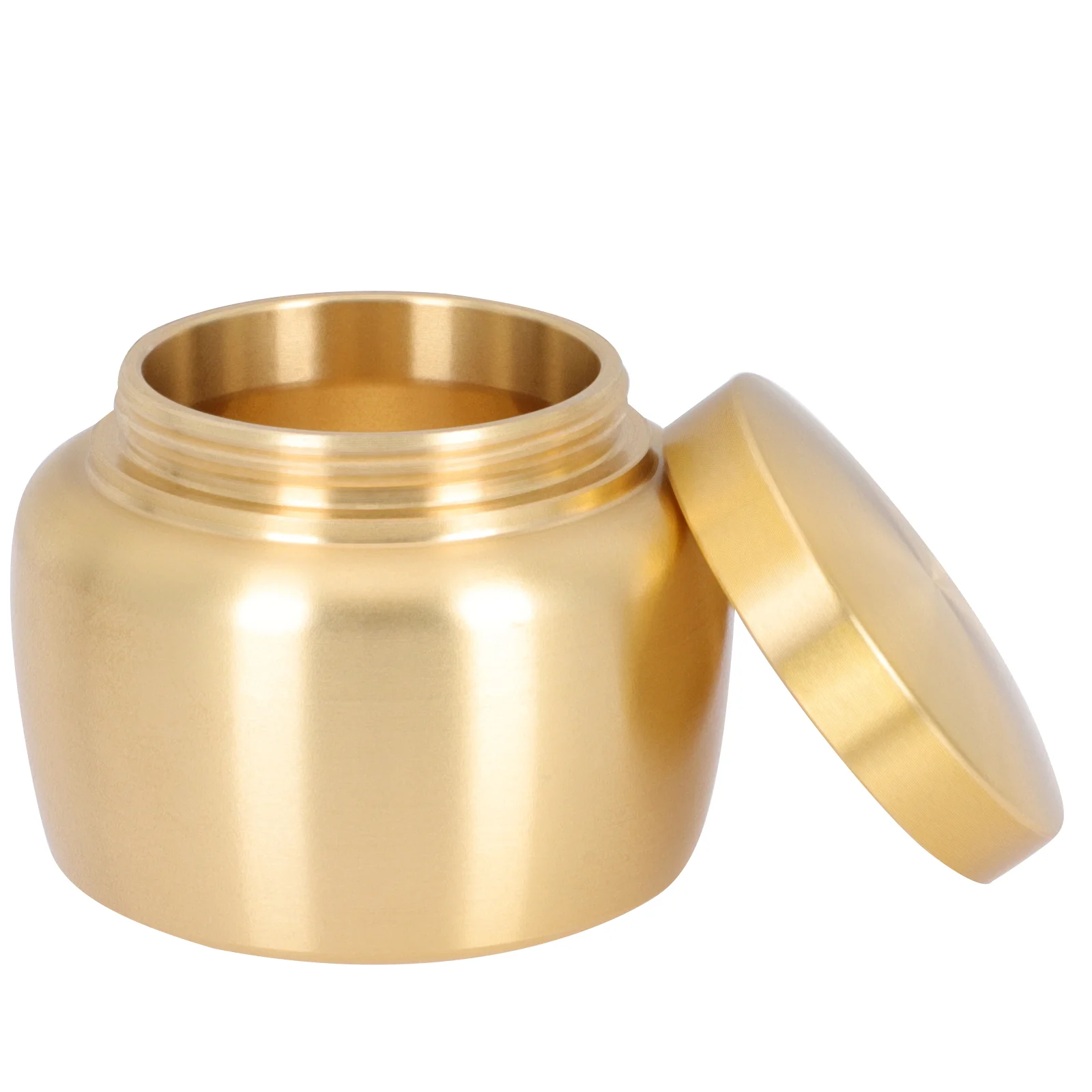 Pure Copper Powder Jar Safe Multi Function Portable Tea Canister Sealed Cap Protects Food Small Practical Storage