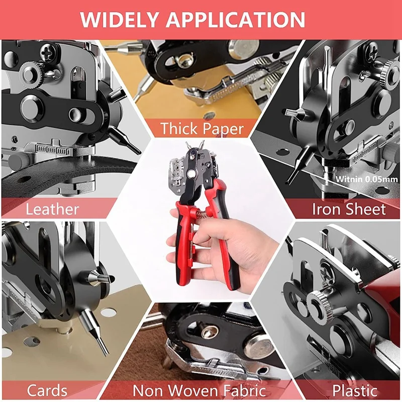 1 Piece Heavy Belt Punch Pliers For Leather Leather Belt Puncher Hole Pliers With Lever Transmission For Punching Belts