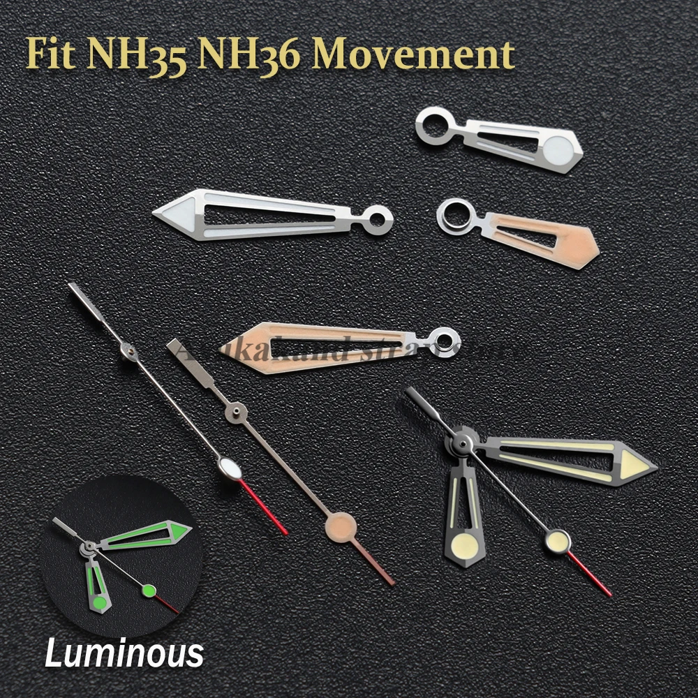 For Omega Seamaster 300 NH35 Movement Pointer Mechanical Watch Modification Diving Luminous Watch Hands Accessories for NH36