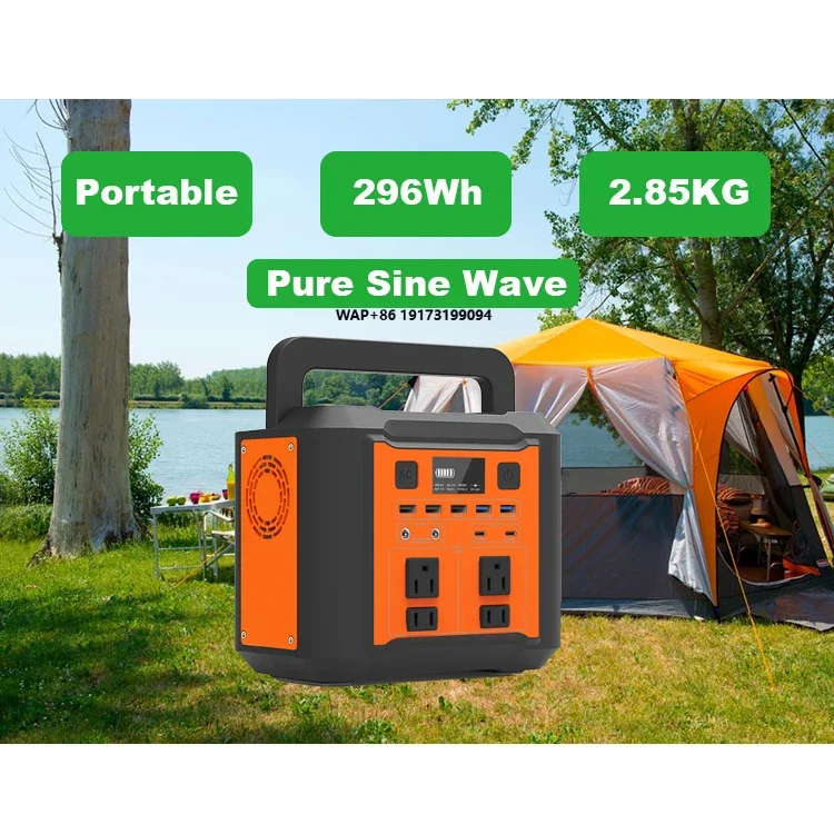 Hot Selling 220V Bank Supply 330W 300W Solar Portable Power Station for Outdoor Camping
