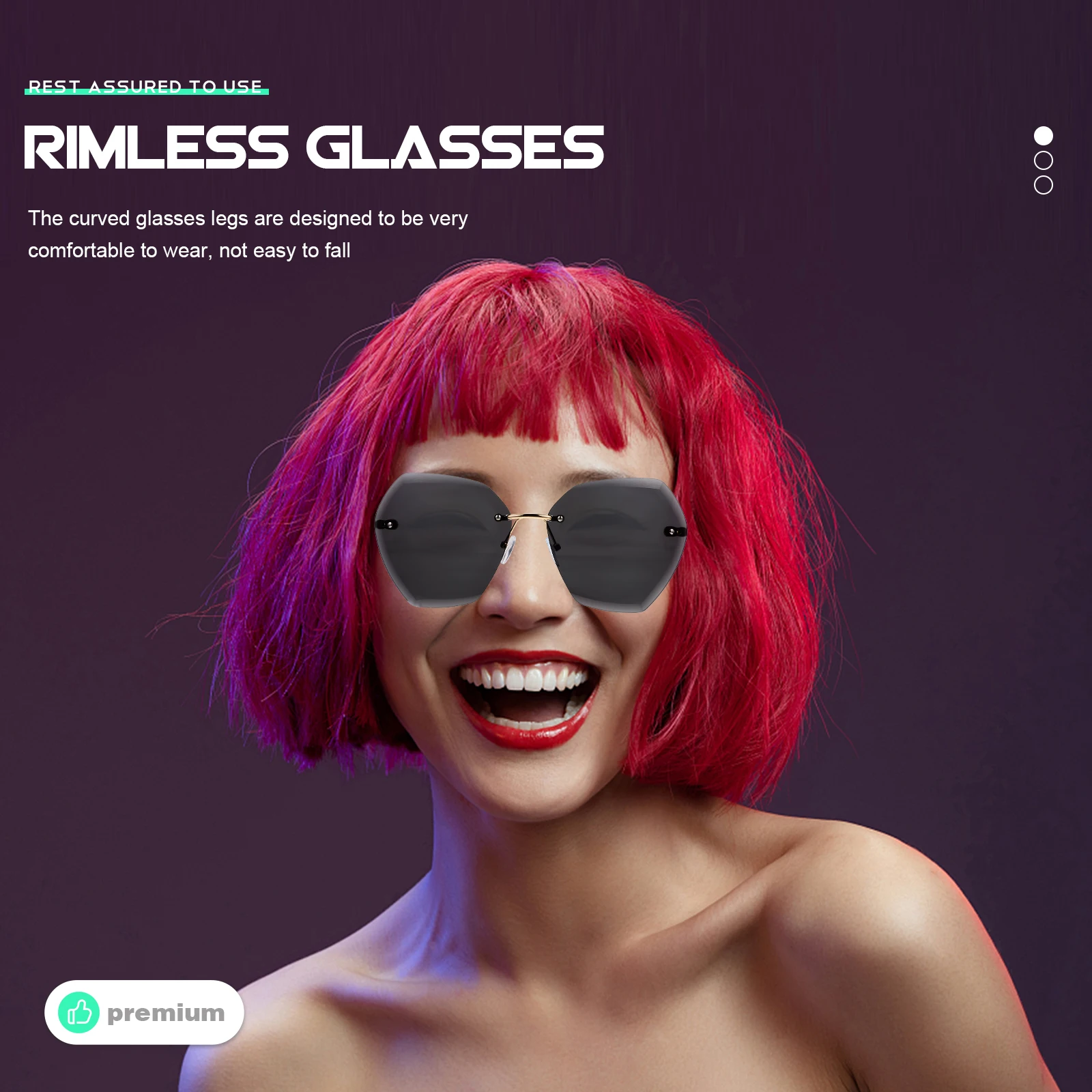 

Ultraviolet Polarized PC Hexagon Eyeglasses Decor Sunglasses Prop for Men Women Party Beach Outdoor Activities Accessories