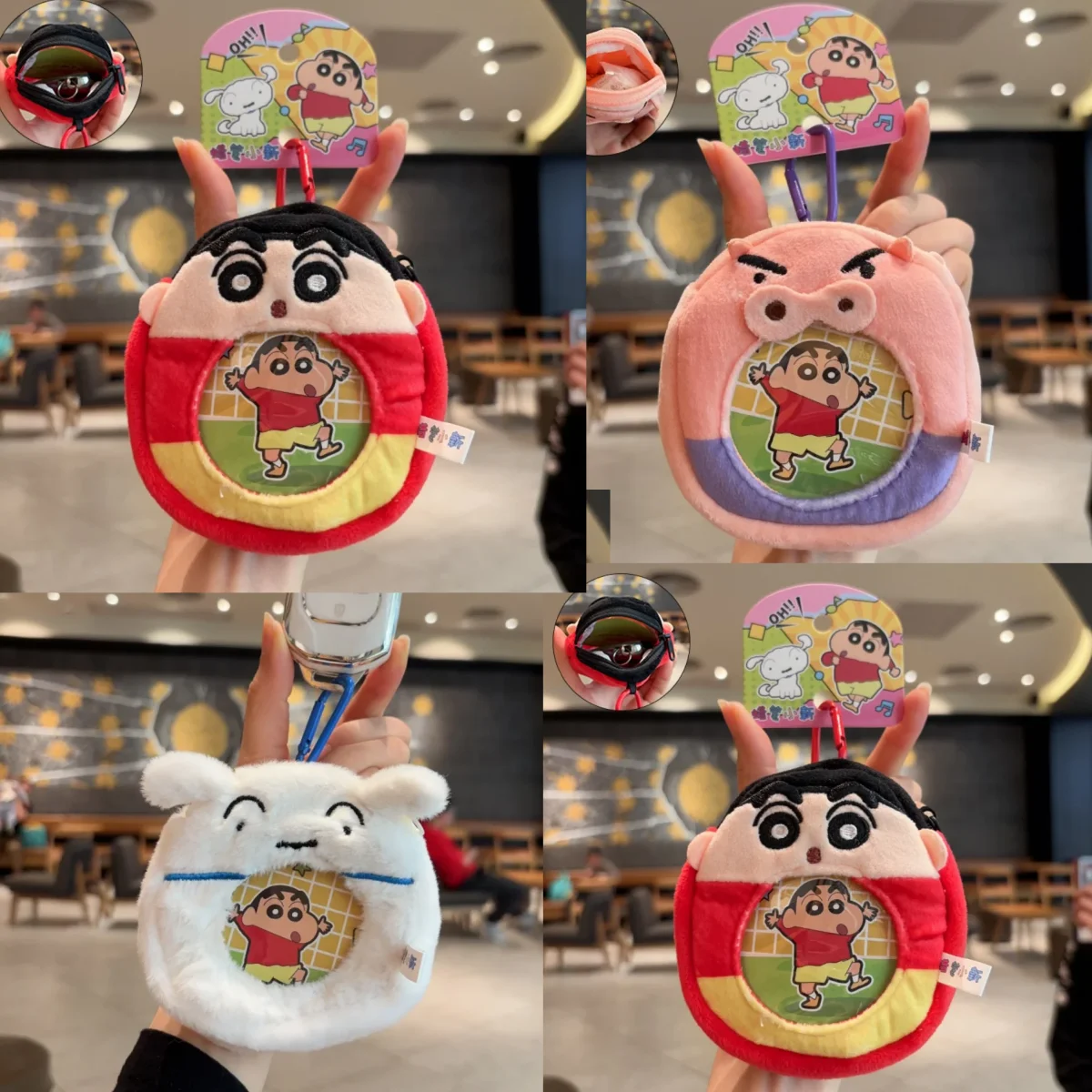 

Genuine Crayon Shin-chan Coin Purse,Cute Cartoon Zipper Pouch for Cards, Earphones & Keys Kawaii Storage Bag Perfect Girls Gift