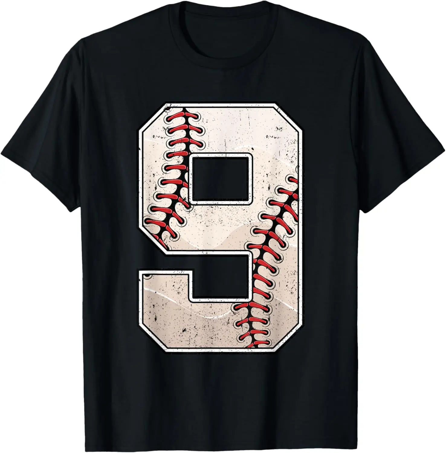 Camiseta de béisbol cumpleaños niño nueve 9 años noveno 9 cumpleaños fiesta