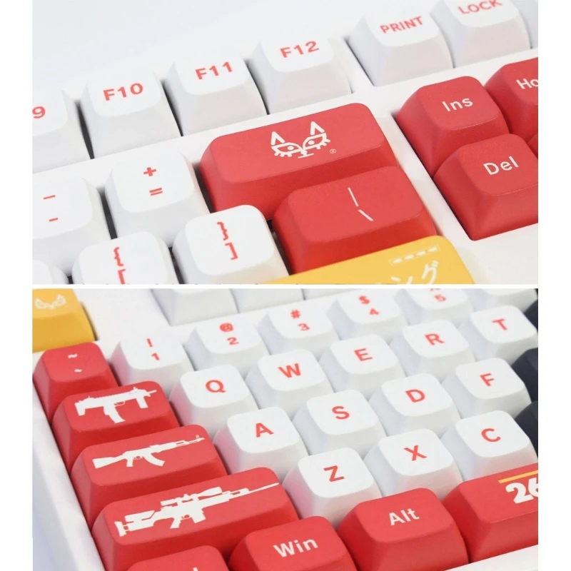 Bloodsport Keycaps PBT Dye Sublimation Process Keycap 120Key XDA for Mechanical Keyboard Installation