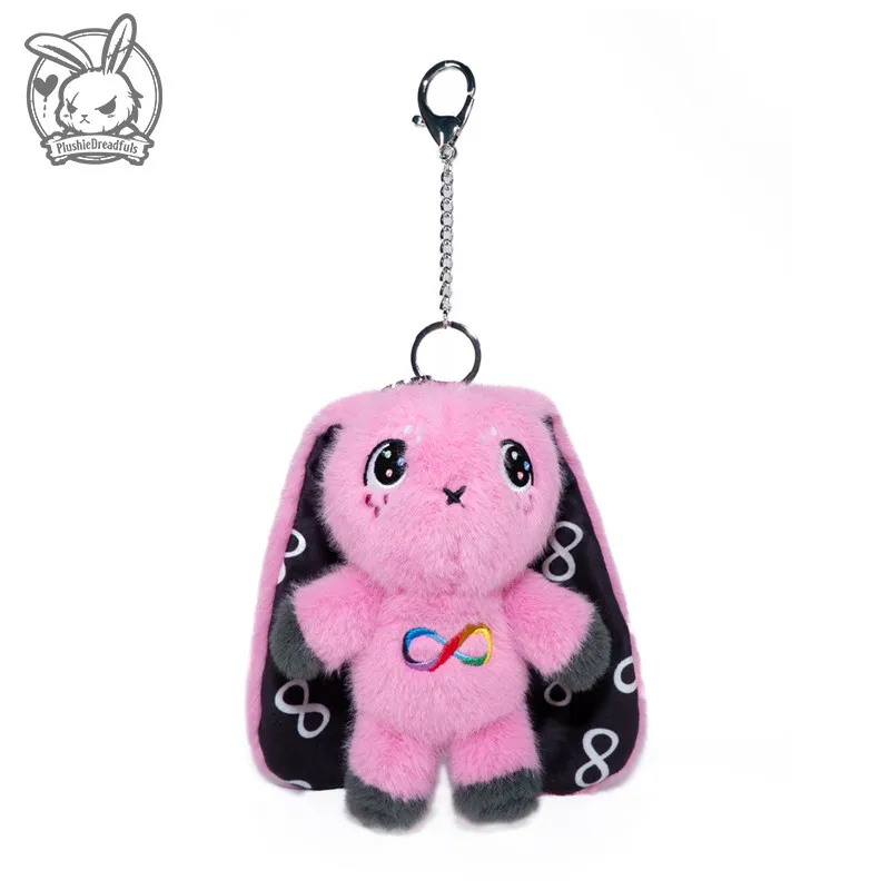 Plushie Dreadfuls Cute Bunny Plushie Keychain Super Soft Fluffy Stuffed Handbag Charm Stress Relief Great Gift For Adult