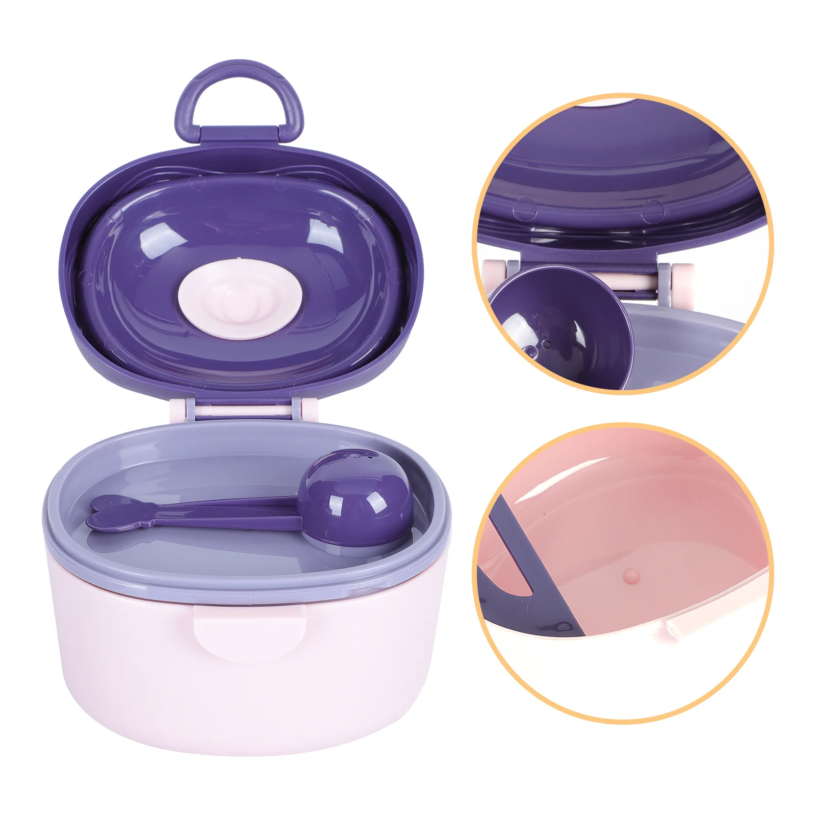 

1pc Portable Baby Food Container 330Ml Sealed Milk Powder Box Non-Spill Travel Formula Dispenser Bpa- Storage