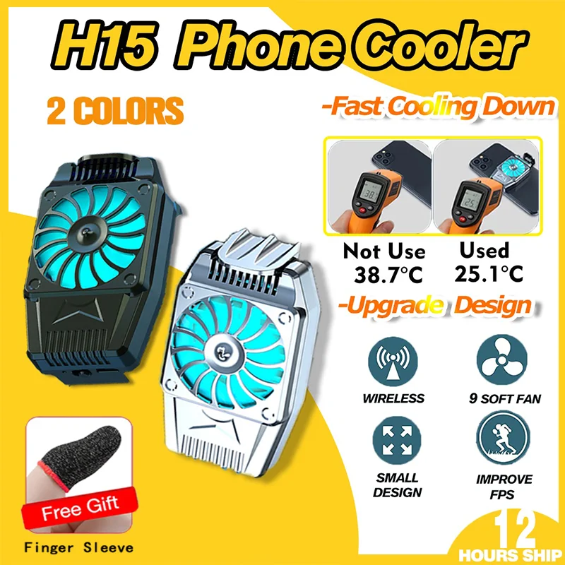 

USB Mini Mobile Phone Cooling Fan Air Cooler Radiator For Cell Phone Game Turbo Hurricane Cool Heat Sink For All Smartphones