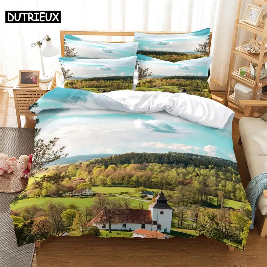 

Grassland Fashion Bedding Set 2/3pcs 3D Digital Printing Duvet Cover Sets 1 Quilt Cover + 1/2 Pillowcases US/EU/AU Size