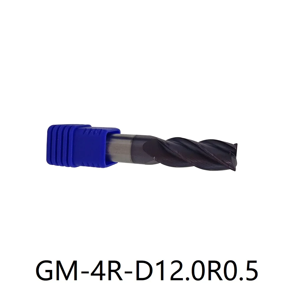 ZCC GM-4R-D10.0R0.5 1.0 2.0 3.0 GM-4R-D12.0R0.5 1.0 2.0 GM series Solid carbide milling Torus mill Semi-finishing