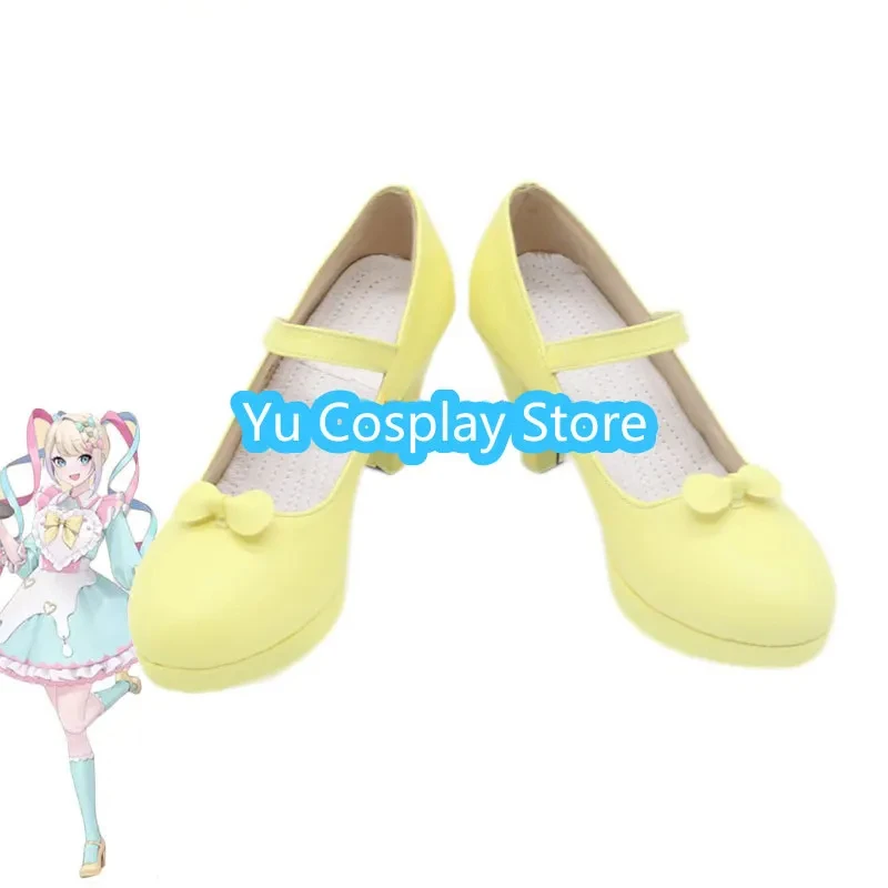 KAngel Cosplay Shoes Vtuber Cosplay Props Halloween Carnival Boots Anime PU Shoes Custom Made