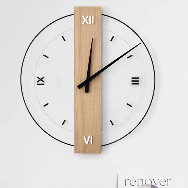 

Art Mural Wall Clocks Modern Aesthetic Large Bedrooms Design Fashion Wall Watch Nordic Restaurant Horloge Ornaments Home Decor